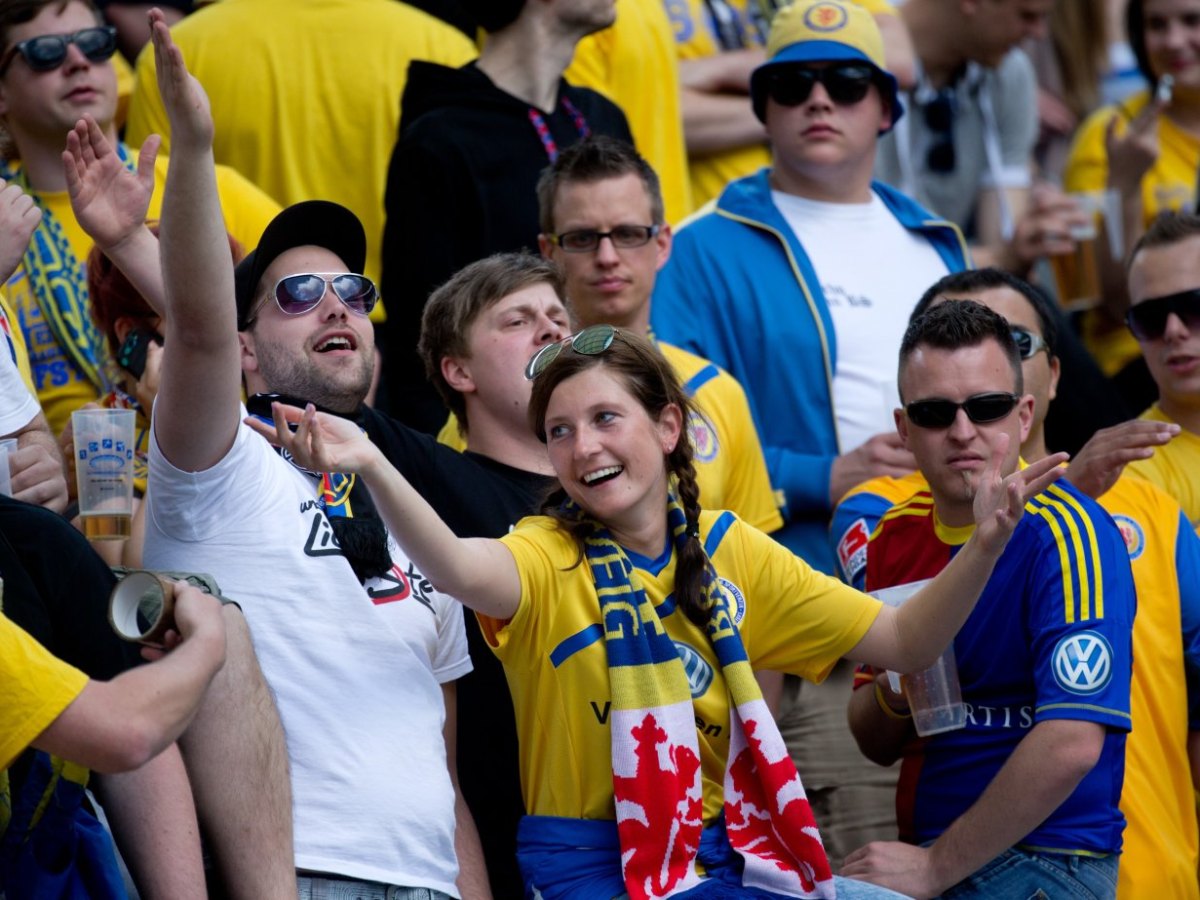 Eintracht Braunschweig-Fans.