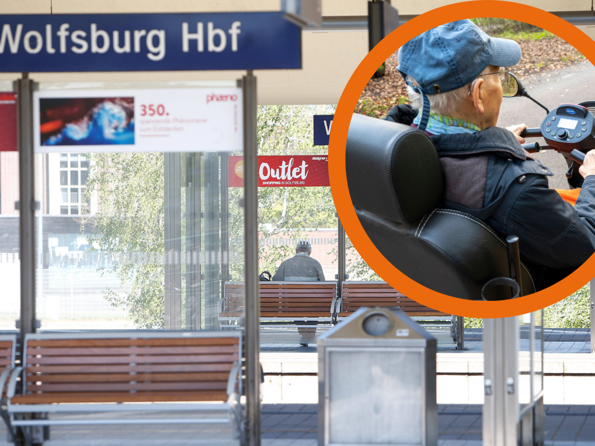 Wolfsburger Hauptbahnhof, Senior im Elektromobil