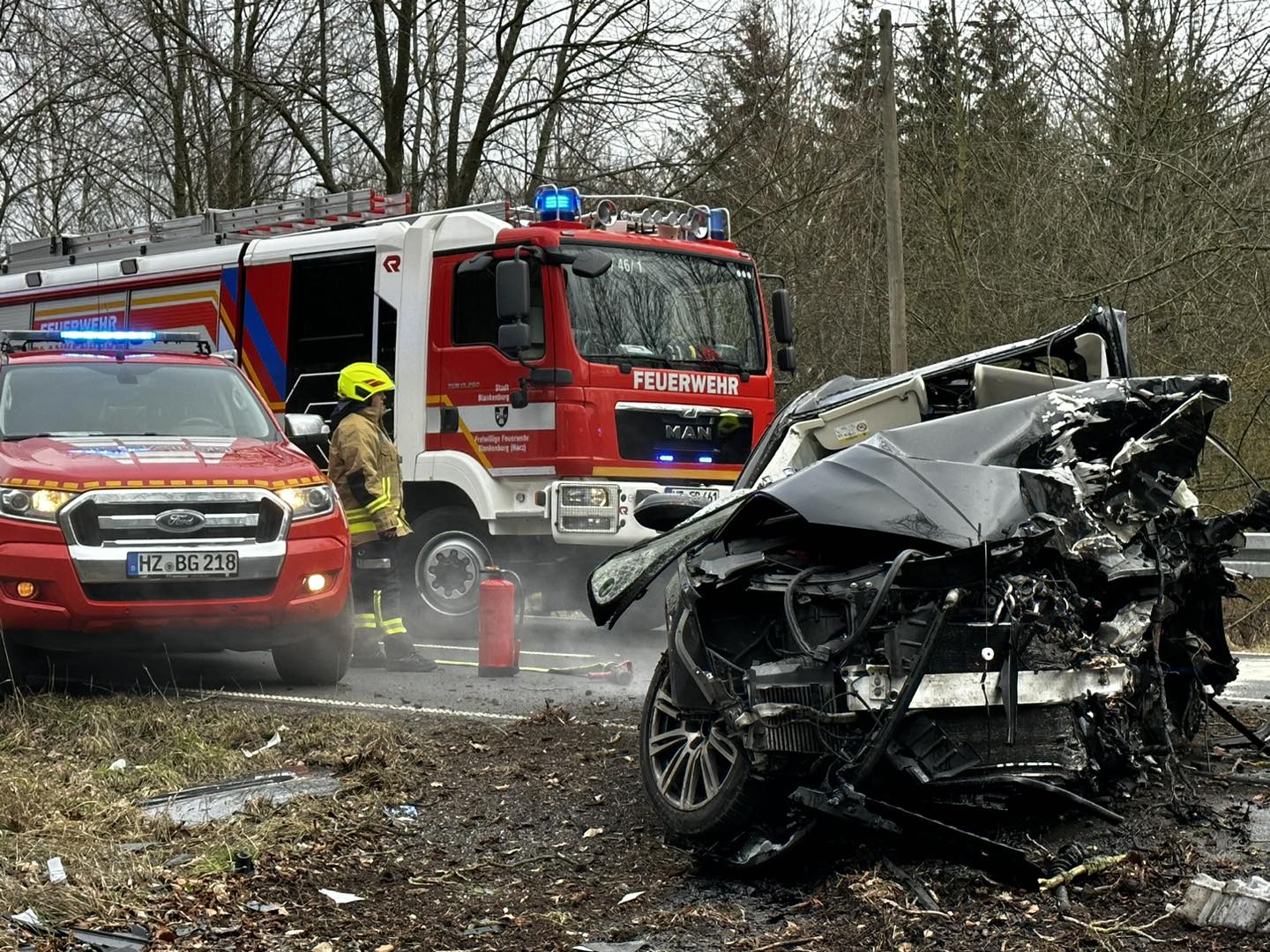 Harz: Mann stirbt bei Baum-Unfall – Sehr schlimmer Einsatz 