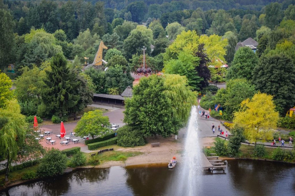 Luftaufnahme vom Serengeti Park in Hodenhagen