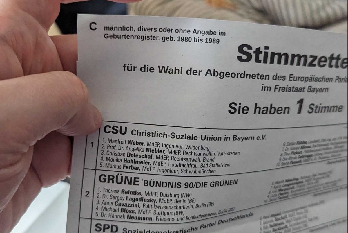 Europawahl Verdächtige Daten auf meinem Wahlzettel das bedeuten sie