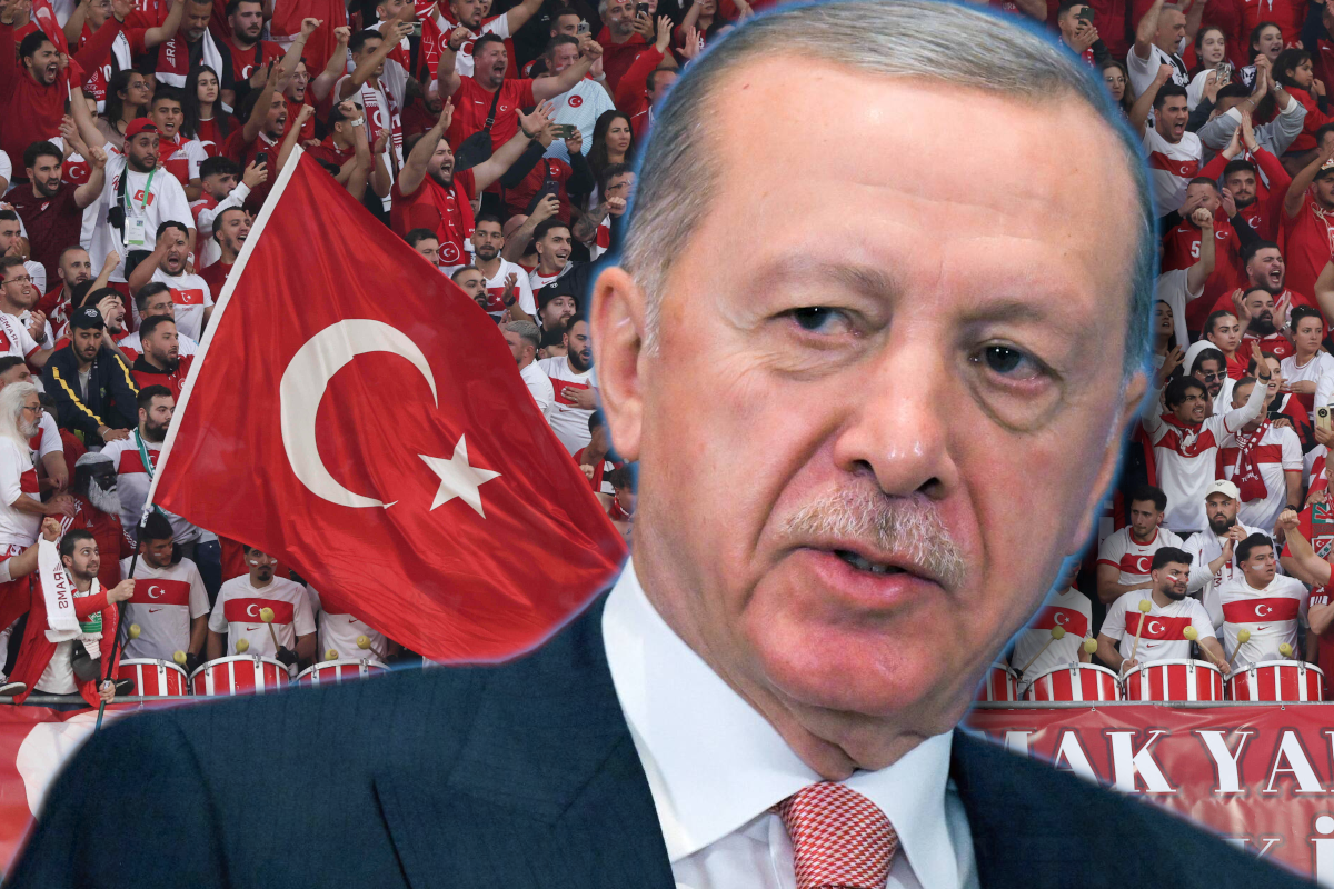 EM 2024: Erdogan beim Türkei-Viertelfinale
