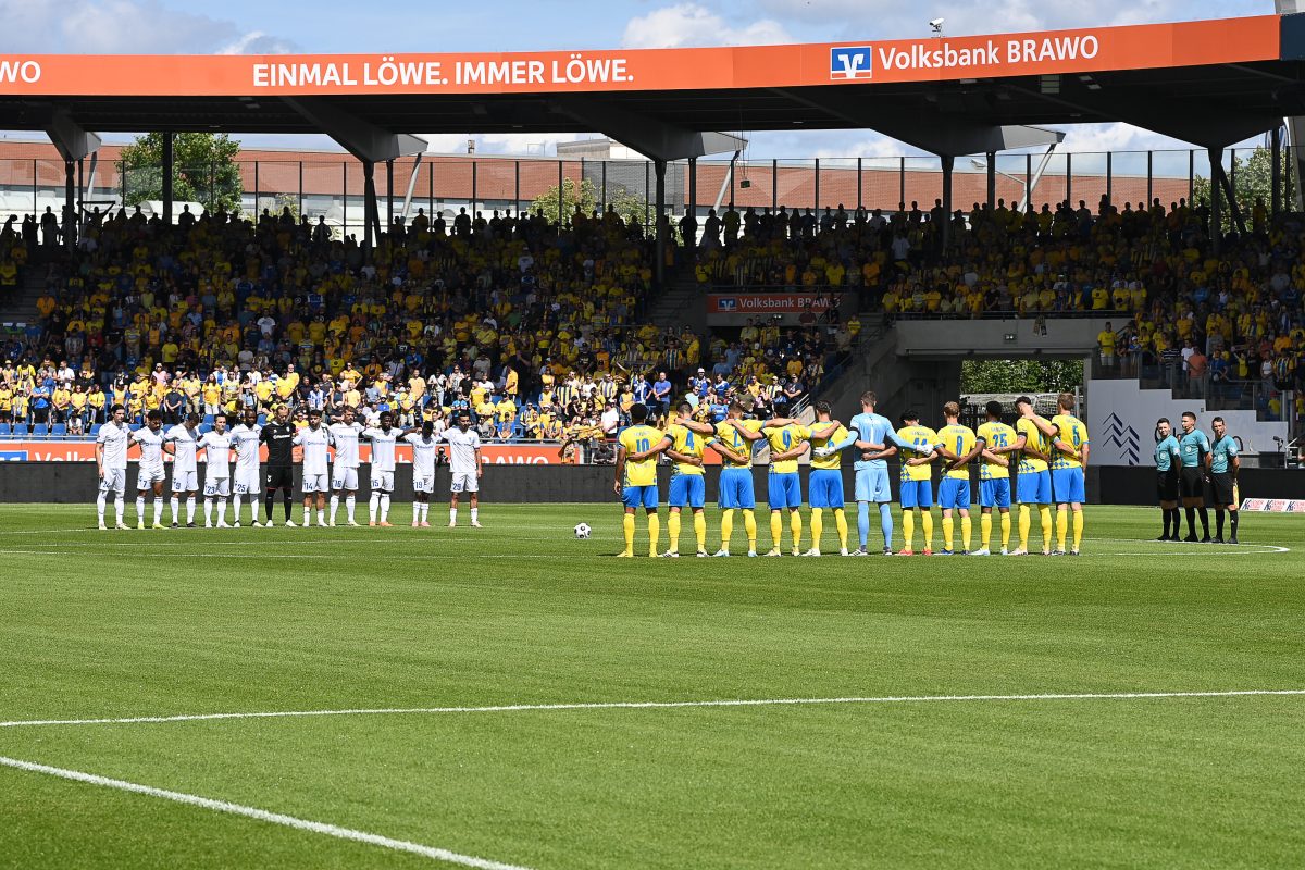 Gedenkminute bei Eintracht Braunschweig.