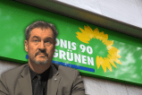 Markus Söder regt sich wieder über die Grünen auf.