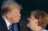 Begegnung von Trump und Merkel