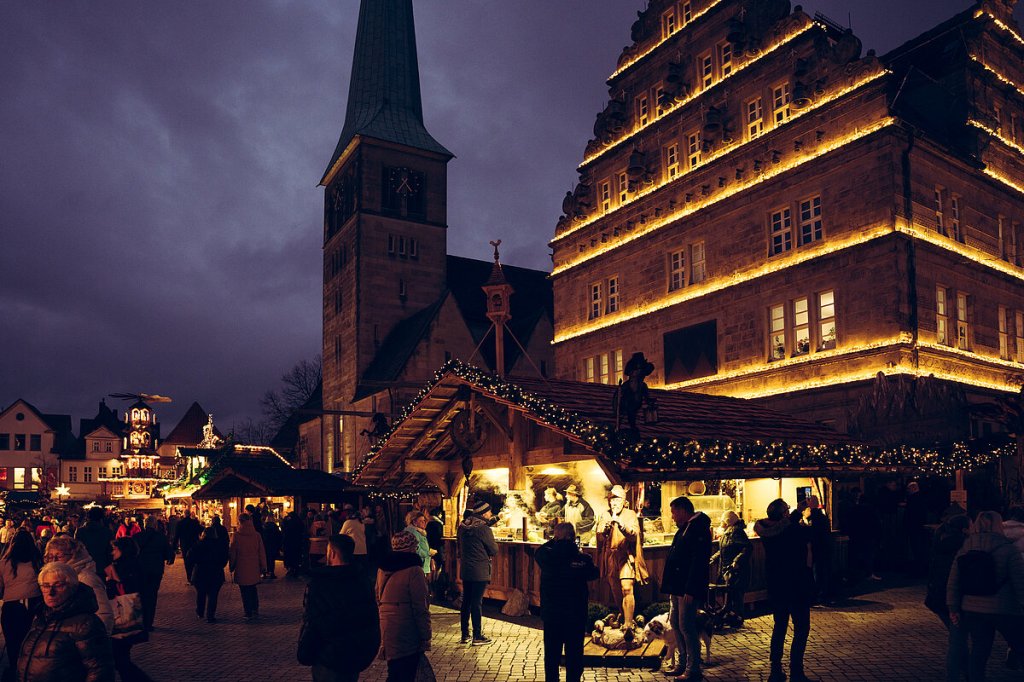 Markthütten vor der Kirche