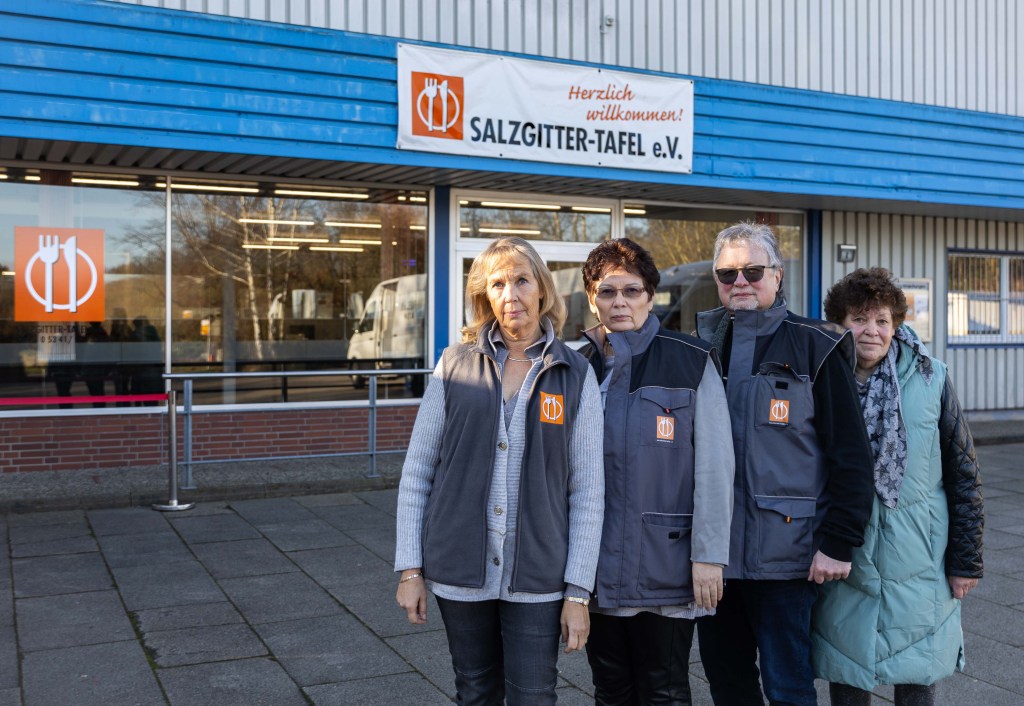 Tafel Salzgitter: Susanne Rötger; Ida Naumov; Schäfgen Horst; Marianne Volkmann