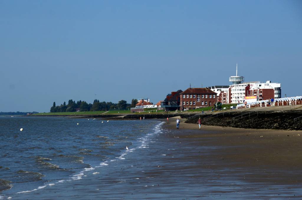 Südstrand an der Nordsee in der Stadt Wilhelmshaven