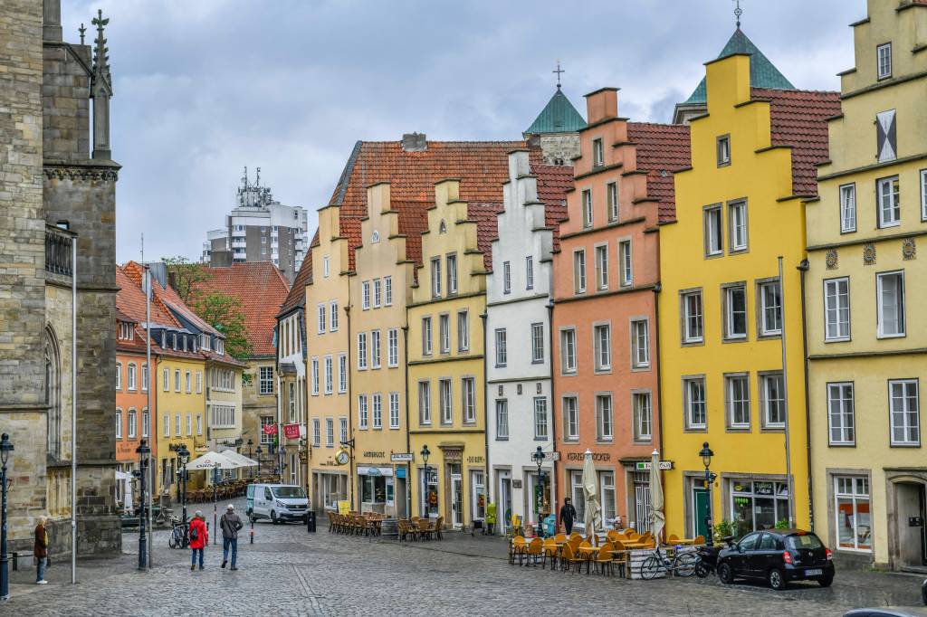 Osnabrück Fachwerkhäuser in der Innenstadt