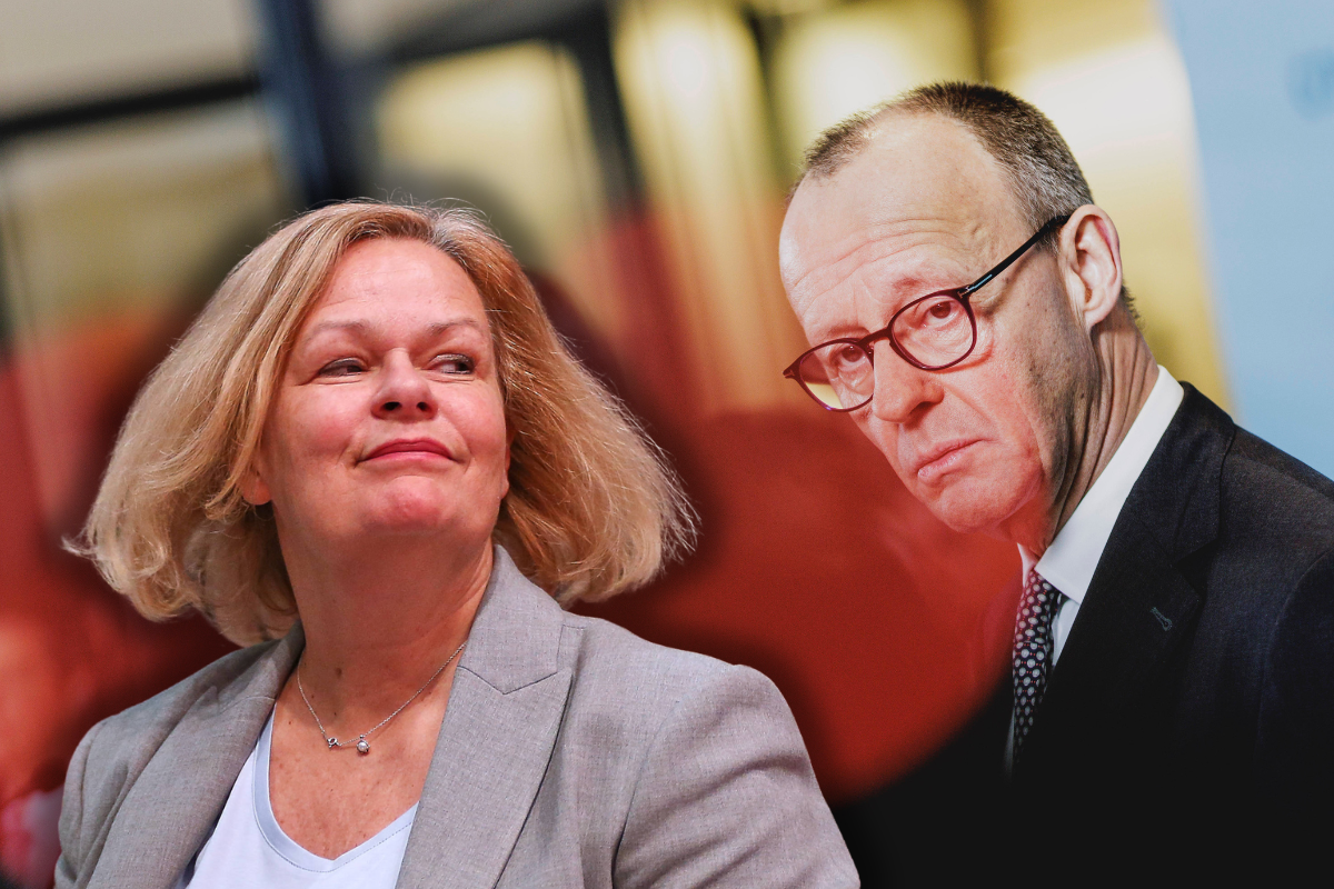 Laut einer Falschmeldung bleibt Nancy Faeser Innenministerin im Kabinett von Friedrich Merz.